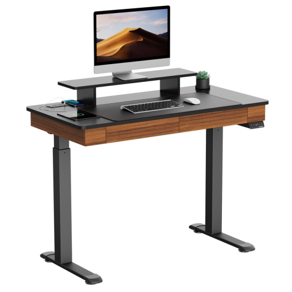 Купить Компьютерный стол Стол для компьютера c электрической регулировкой по высоте и 2 ящиками EUREKA ERK-ED-I47-WN
